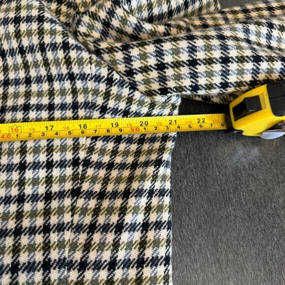 Vintage Custom A Man Hing Cheong Herringbone Check 2 Button Blazer Coat, Size 40 - Picture 6 of 9